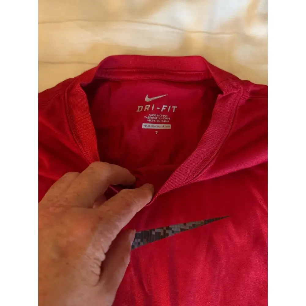 Nike red shirt size 7